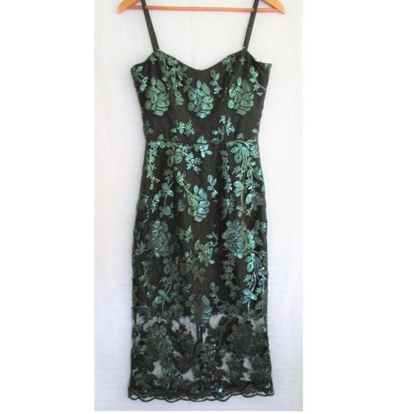 NWOT DRESS THE POPULATION "KATE" COCKTAIL DRESS S - Picture 1 of 3